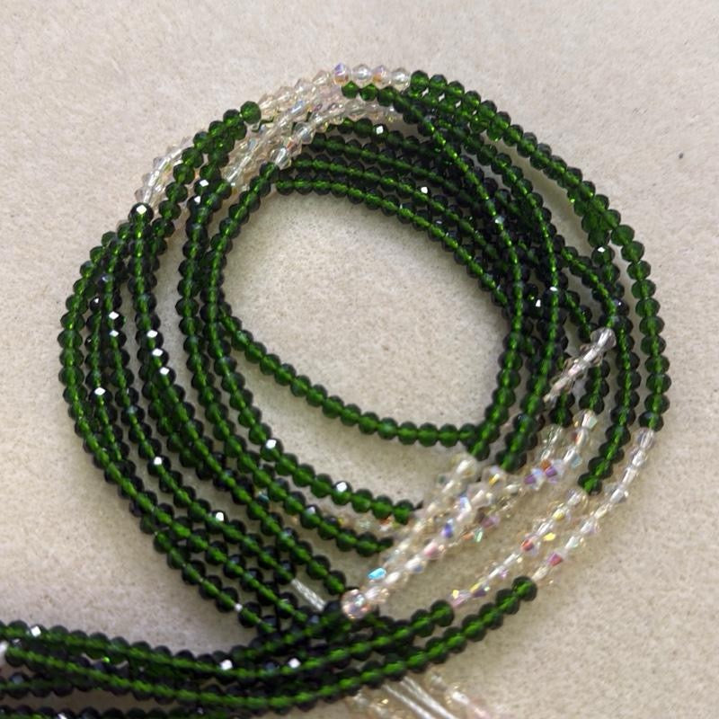 (02) 50” handmade tie on waistbeads