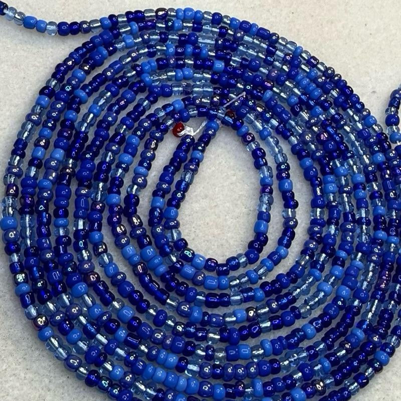 (02) 50” handmade tie on waistbeads