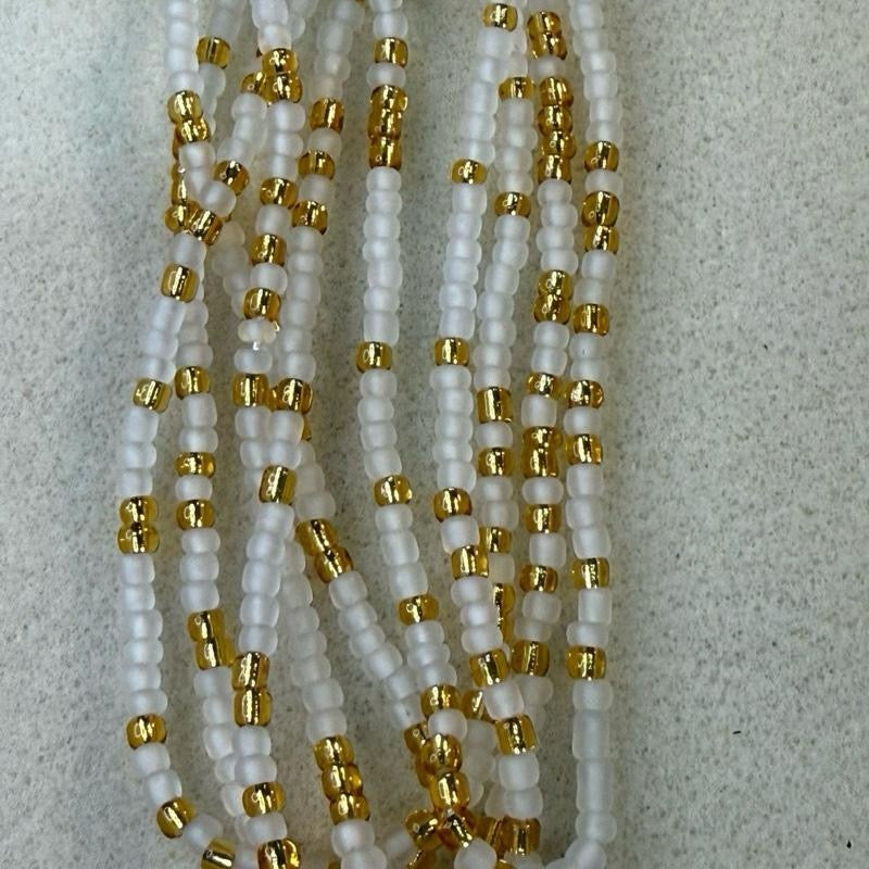 (02) 50” handmade tie on waistbeads
