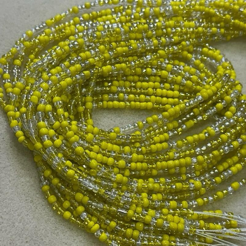 (02) 50” handmade tie on waistbeads
