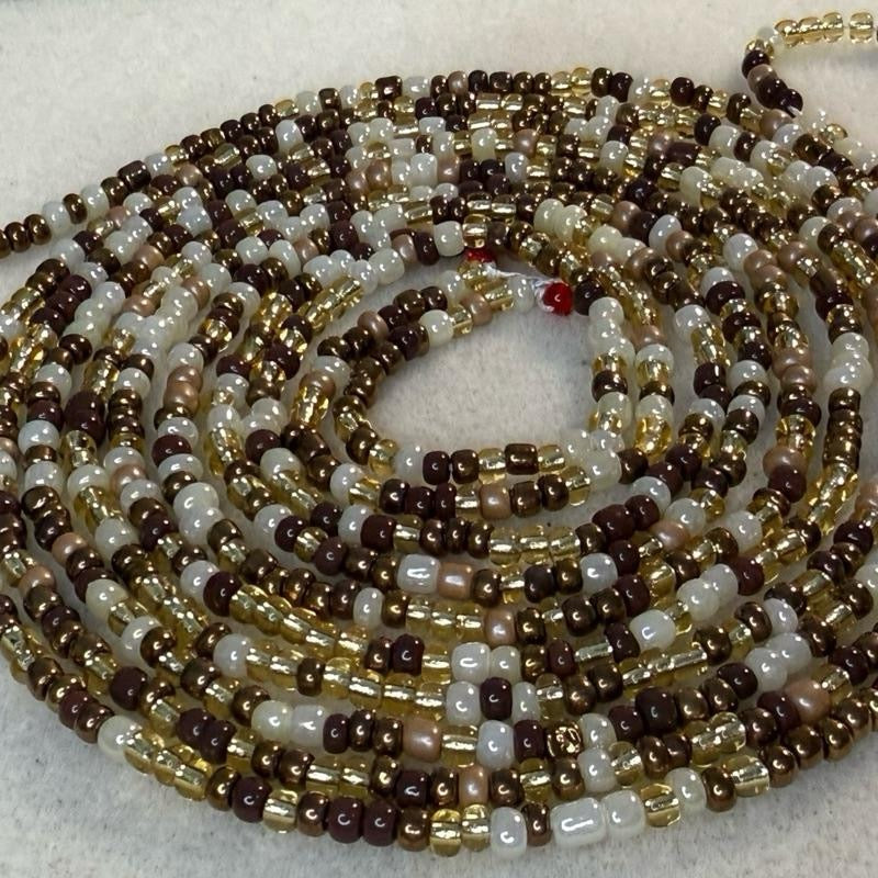 (02) 50” handmade tie on waistbeads