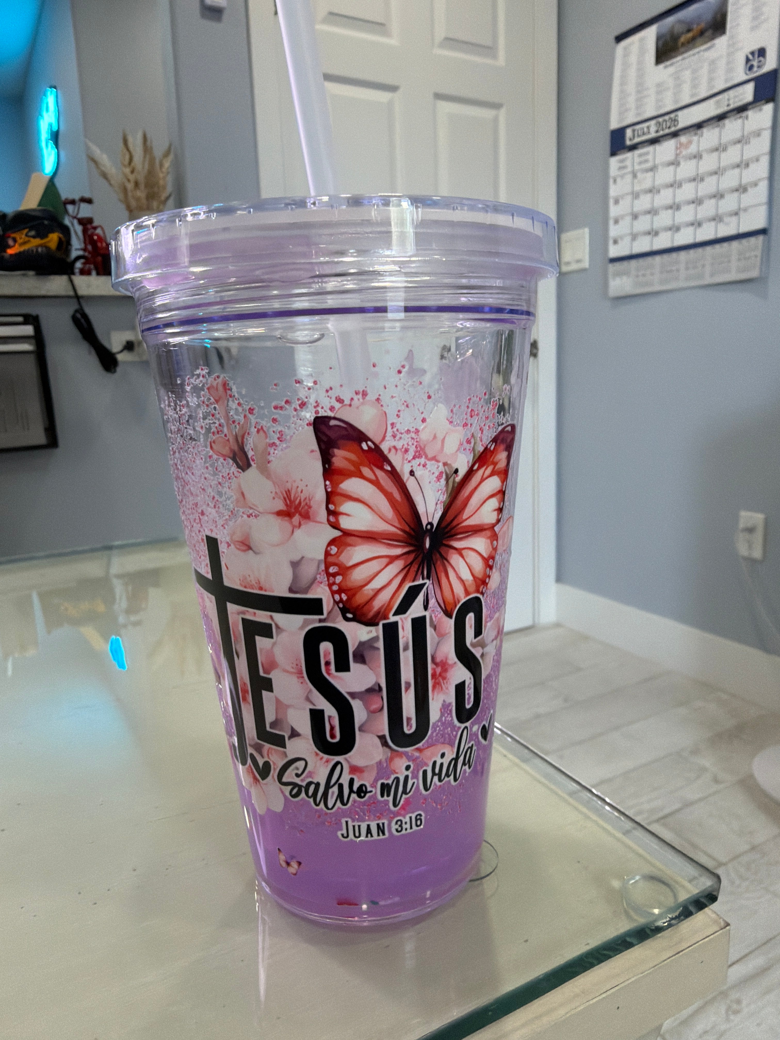 (07) Premades: lava tumblers and snow globe tumblers