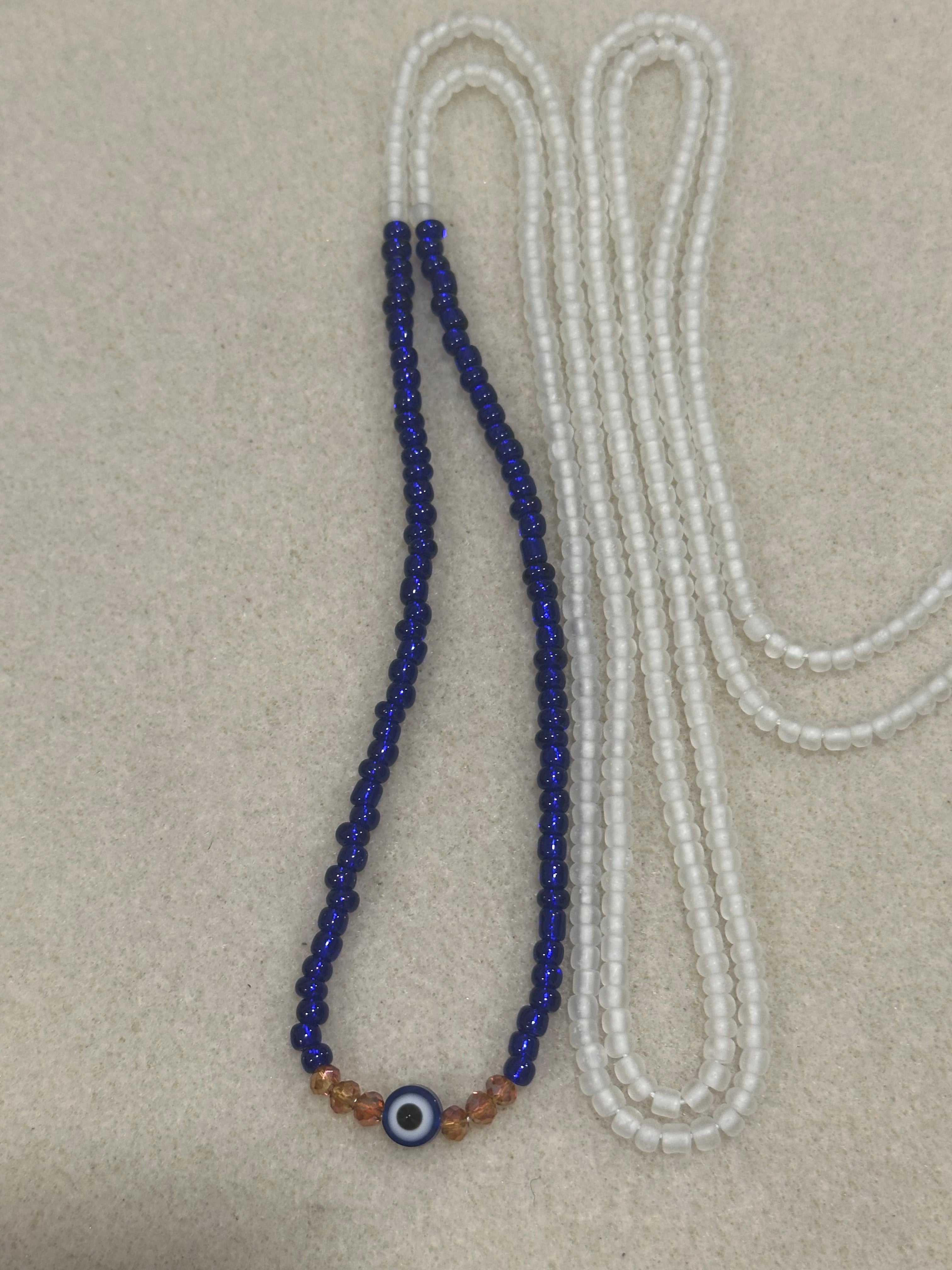 (02) 50” handmade tie on waistbeads
