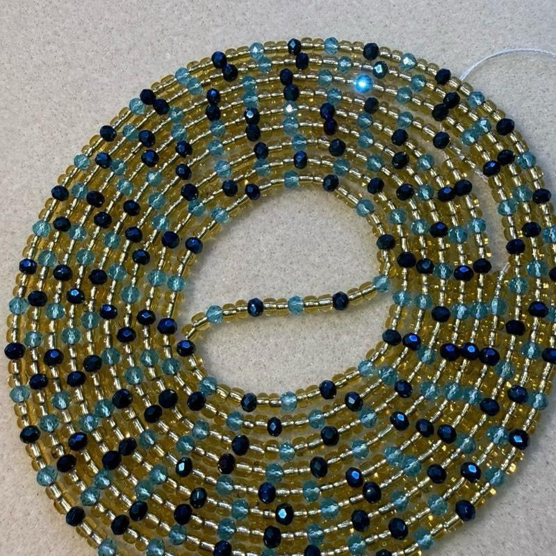 (02) 50” handmade tie on waistbeads
