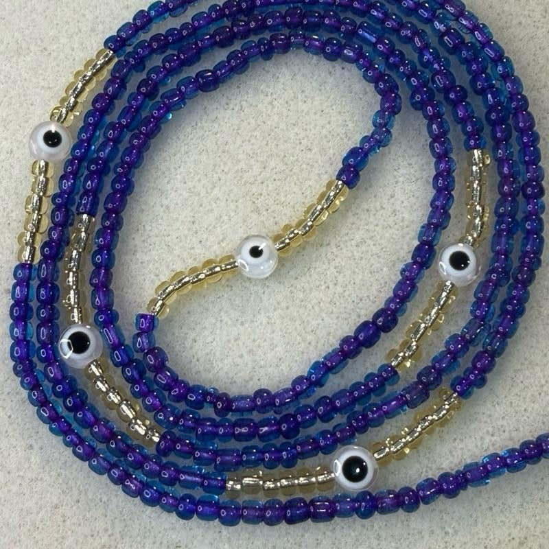 (02) 50” handmade tie on waistbeads