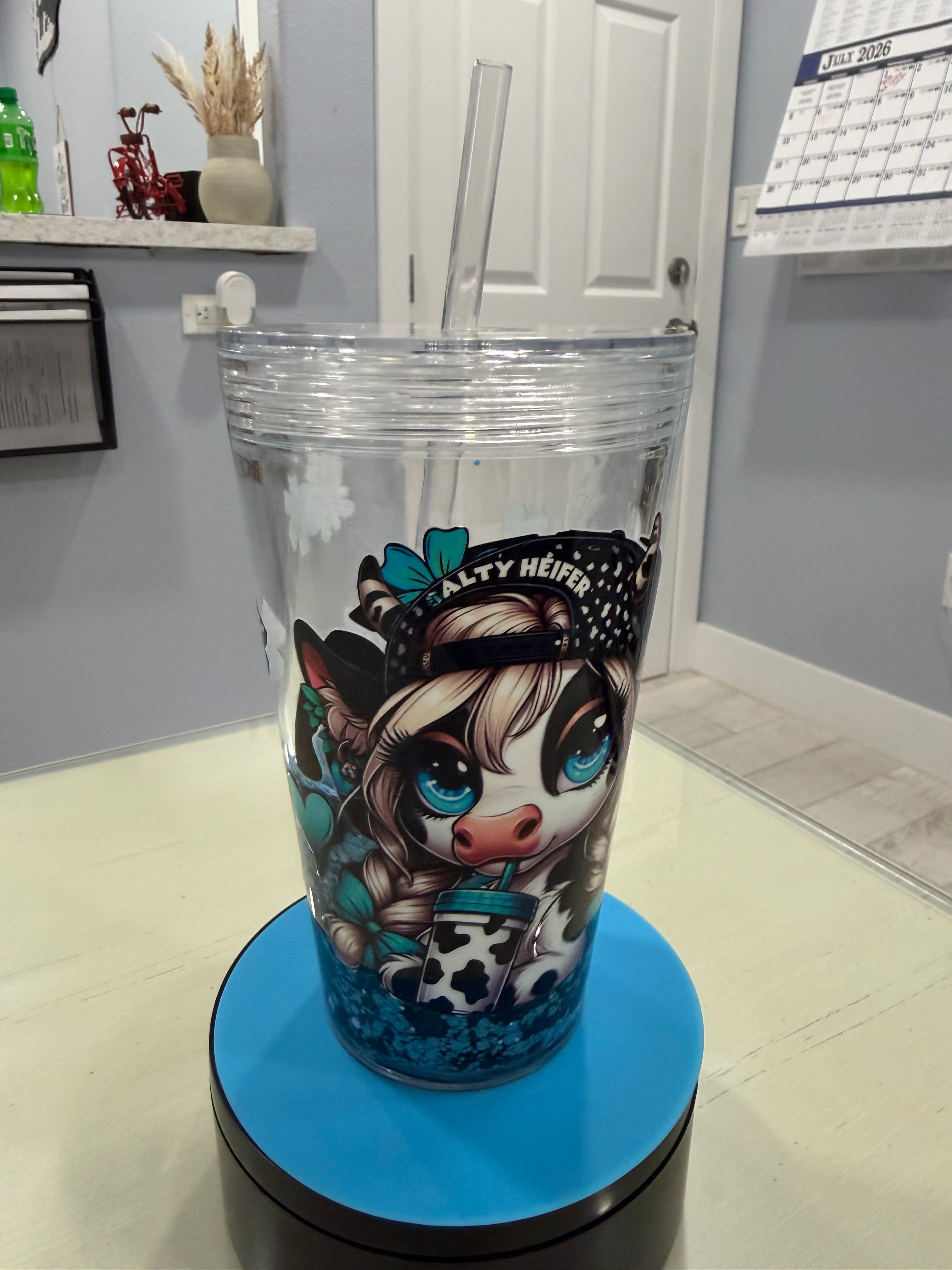 (06) Premades: lava tumblers and snow globe tumblers