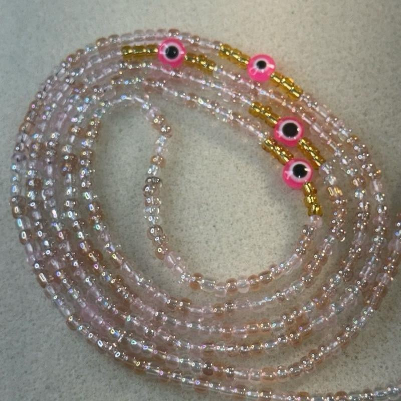 (02) 50” handmade tie on waistbeads