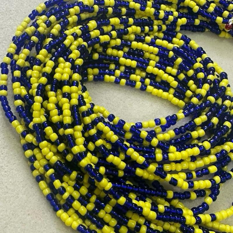 (02) 50” handmade tie on waistbeads