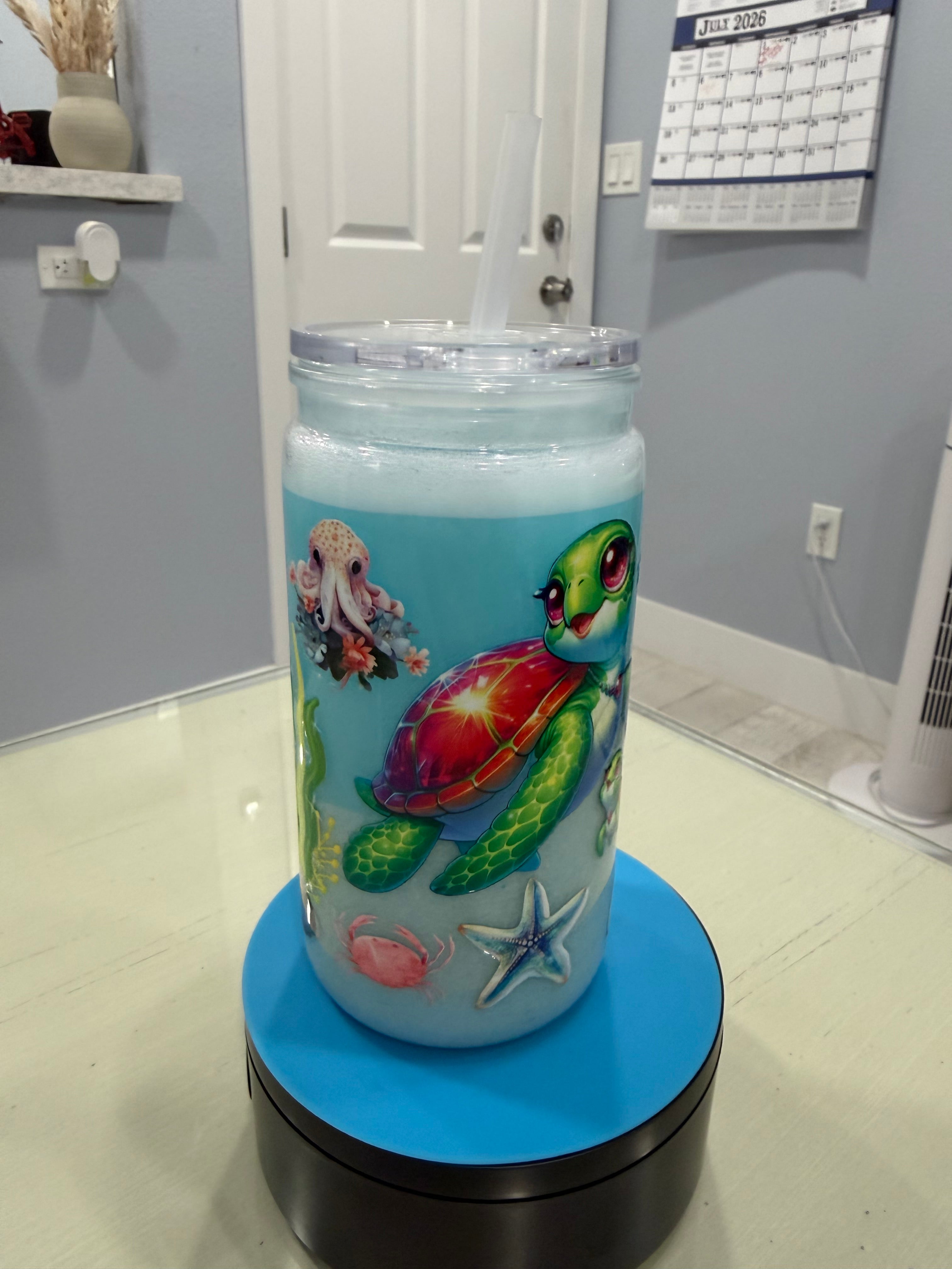 (06) Premades: lava tumblers and snow globe tumblers