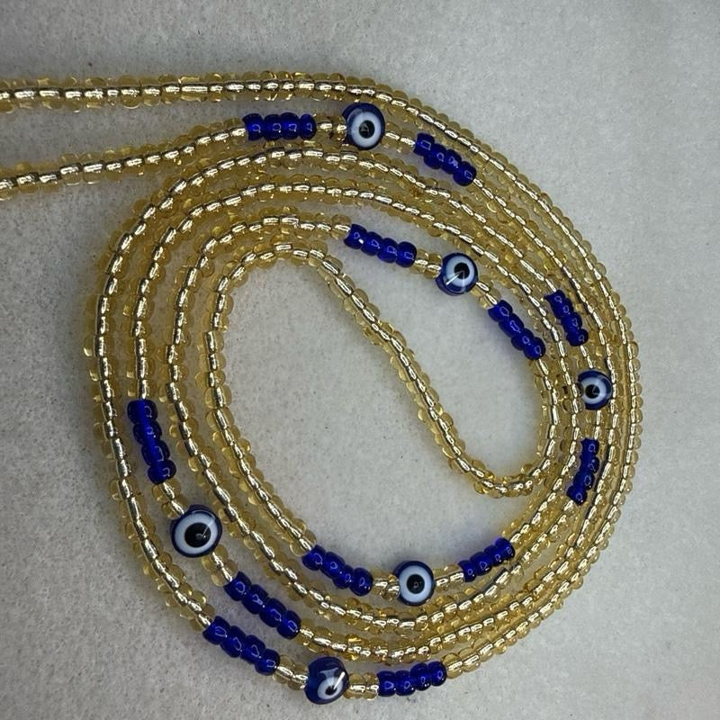 (02) 50” handmade tie on waistbeads