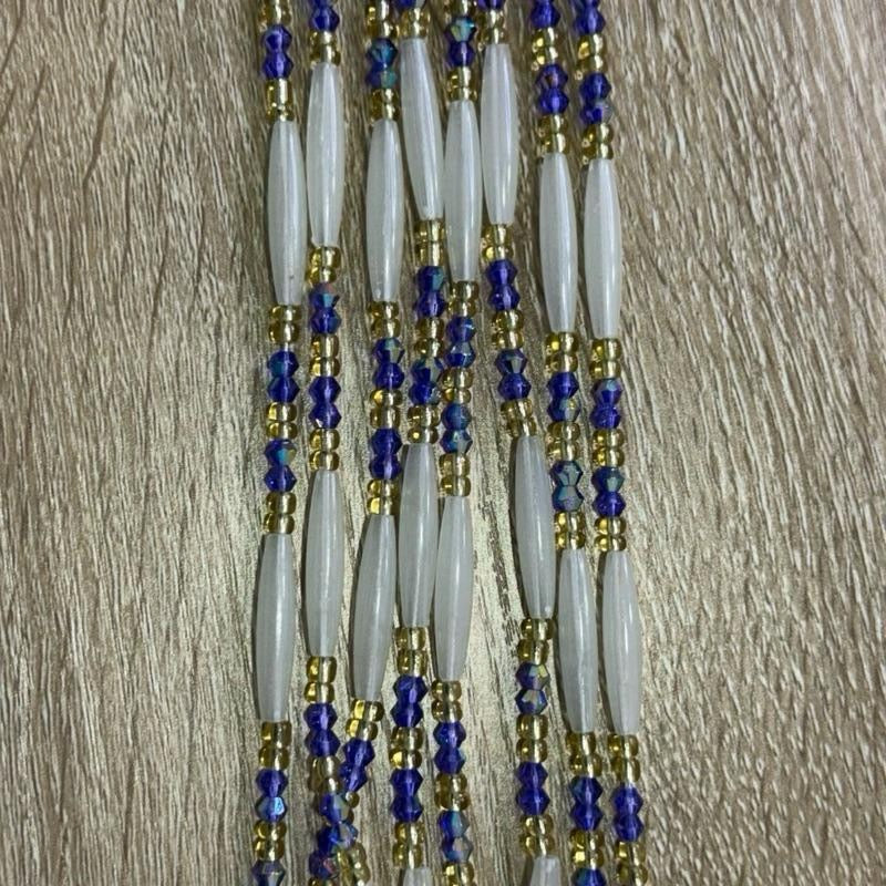 (02) 50” handmade tie on waistbeads