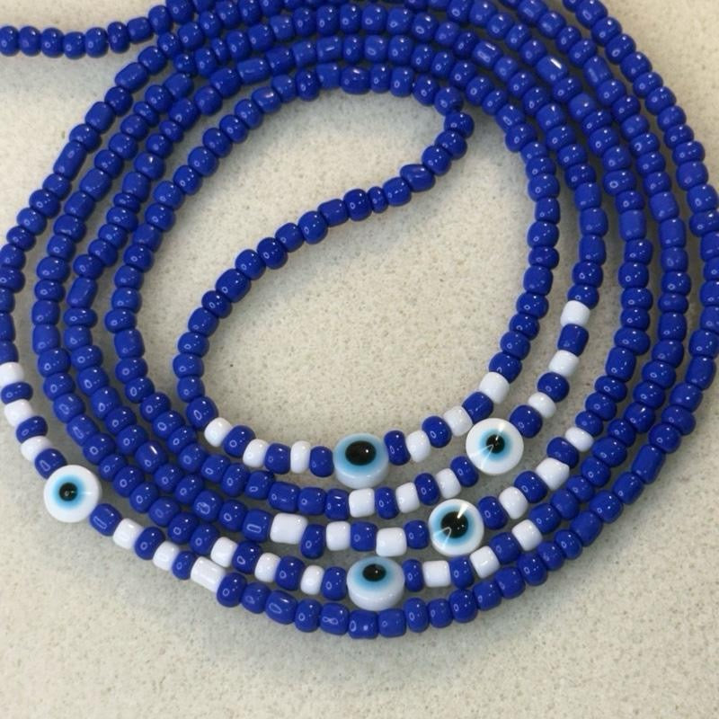 (02) 50” handmade tie on waistbeads