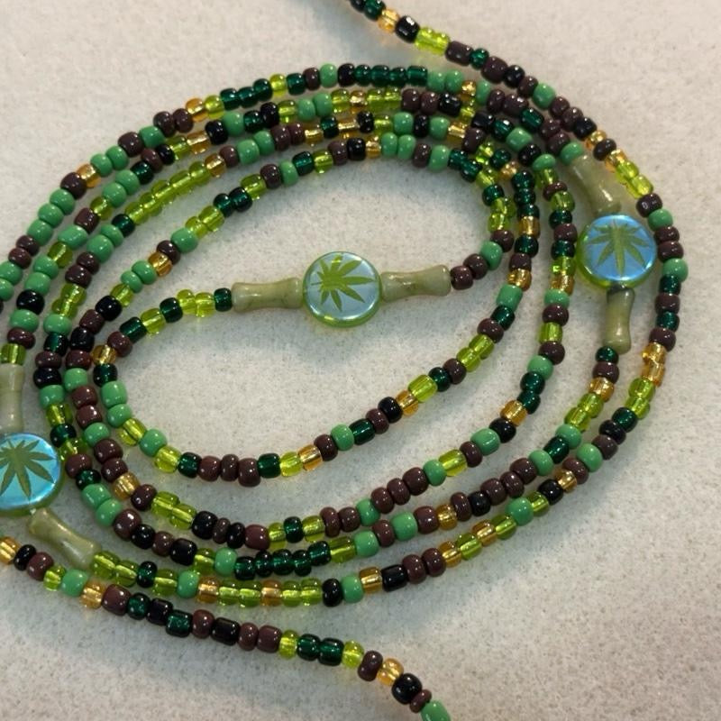 (02) 50” handmade tie on waistbeads