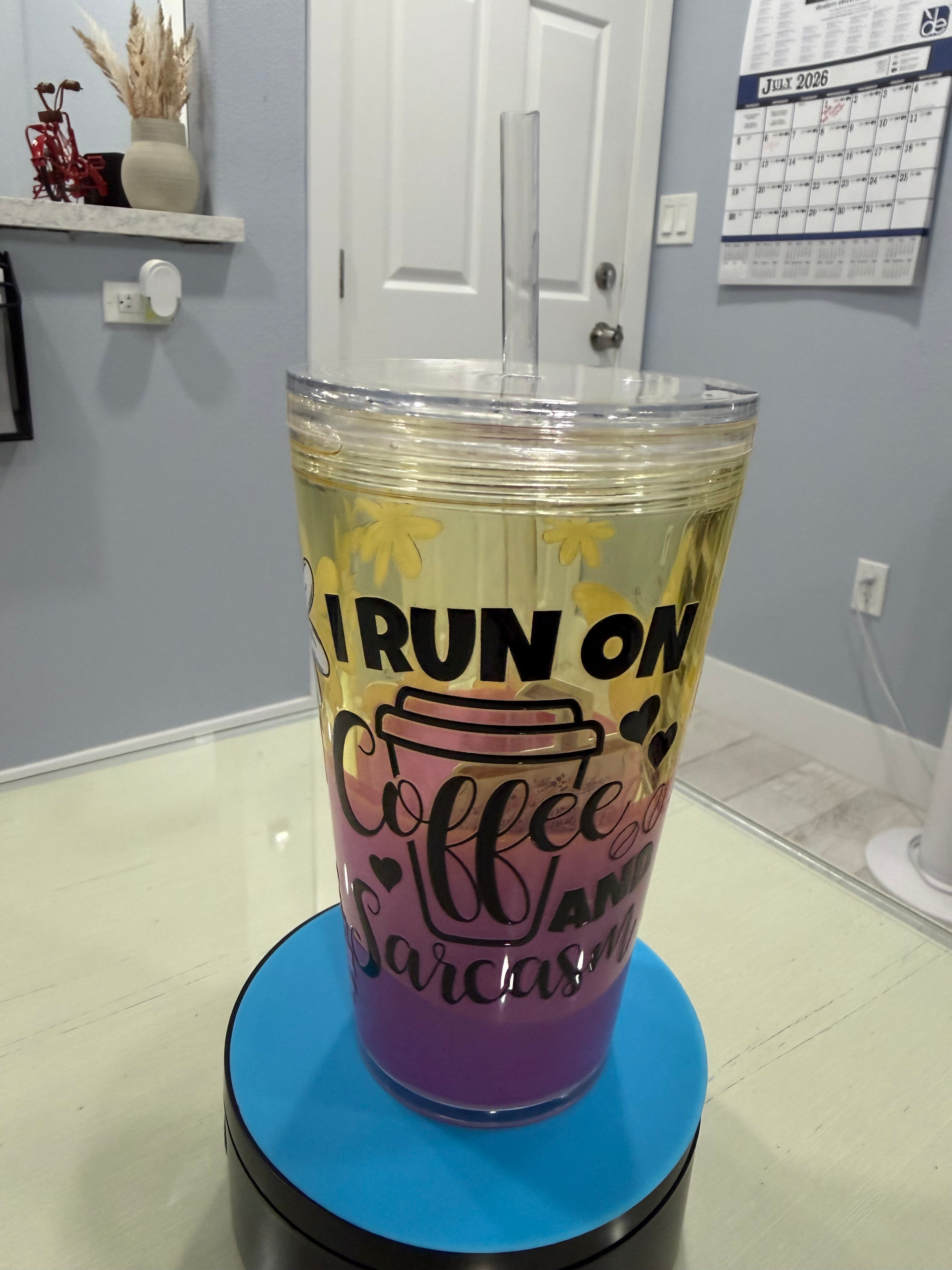 (06) Premades: lava tumblers and snow globe tumblers