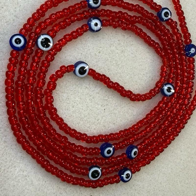 (02) 50” handmade tie on waistbeads