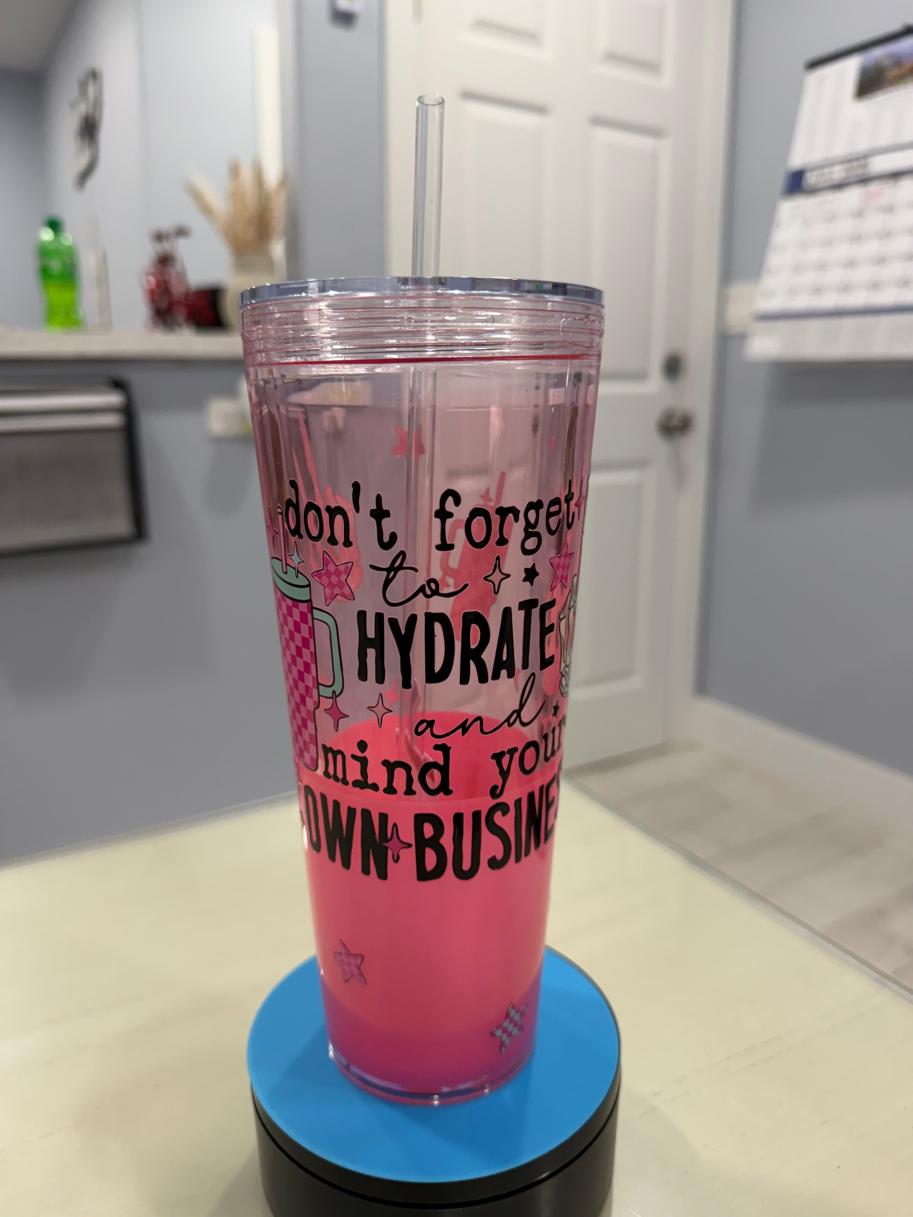 (06) Premades: lava tumblers and snow globe tumblers