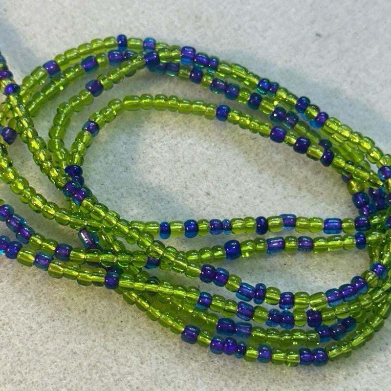 (02) 50” handmade tie on waistbeads