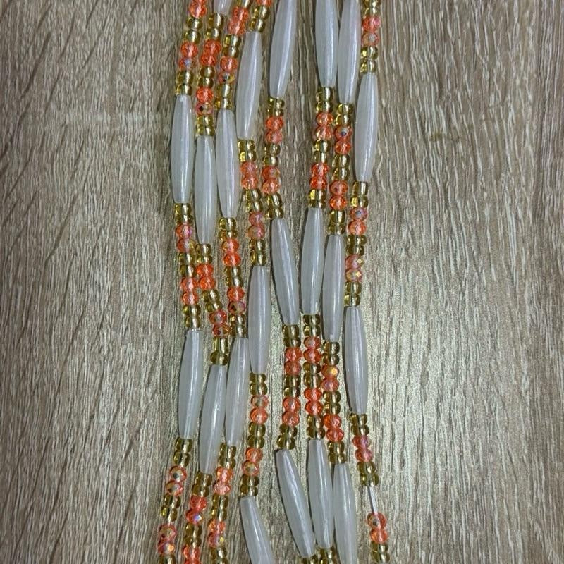 (02) 50” handmade tie on waistbeads