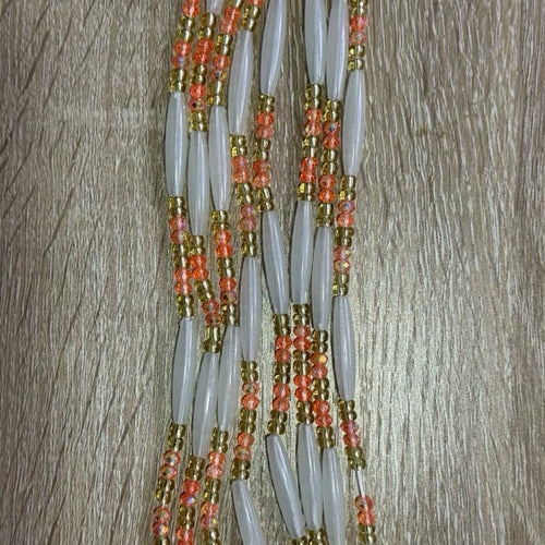 (02) 50” handmade tie on waistbeads