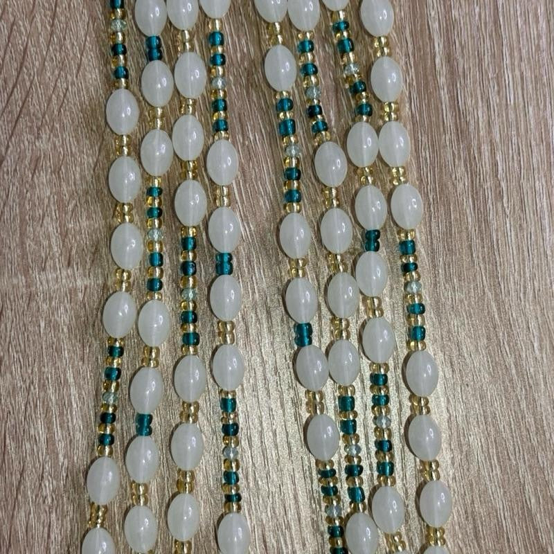 (02) 50” handmade tie on waistbeads